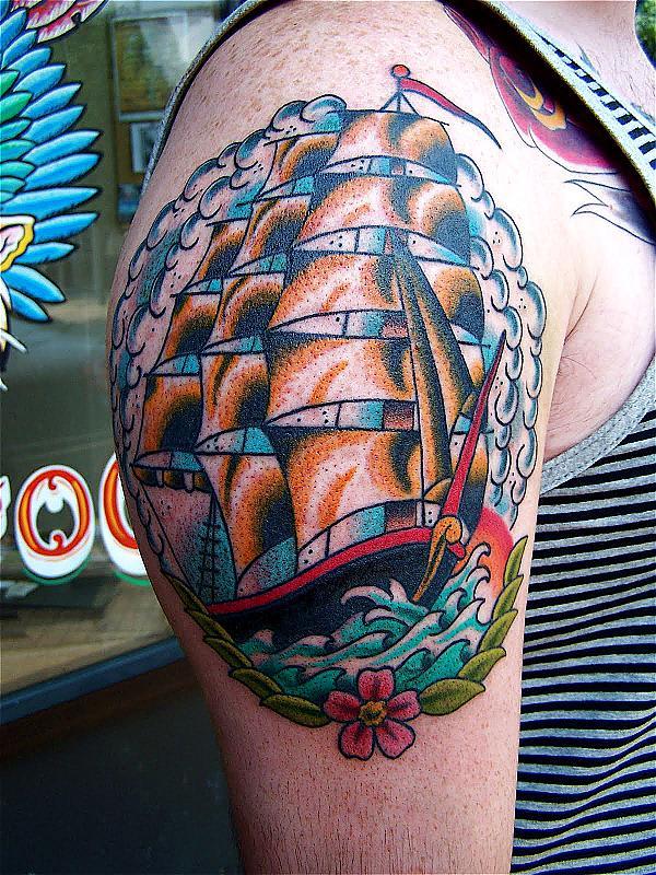 Traditional Ship Tattoos  Cloak and Dagger Tattoo London