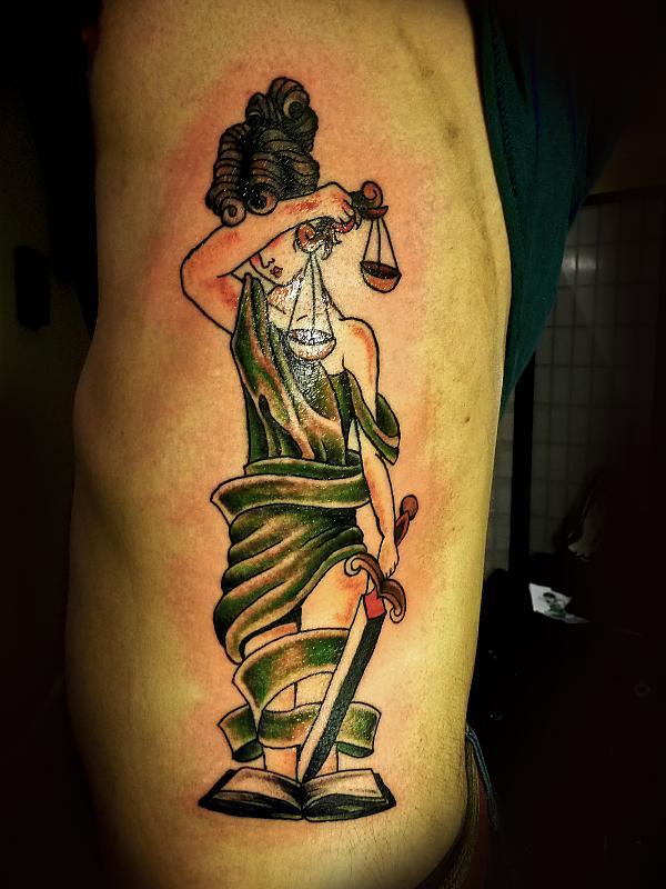 15 Virtuous Lady Justice Tattoos  Tattoodo
