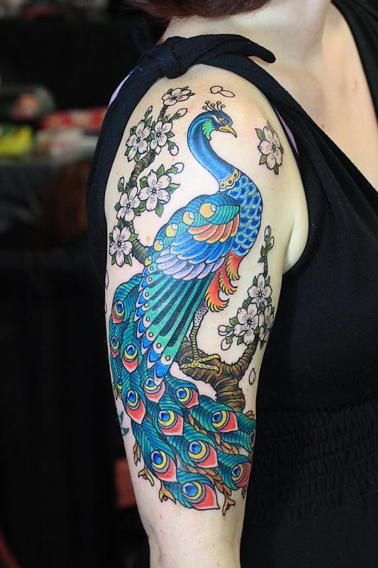Japanese Peacock Tattoo Idea  BlackInk