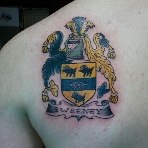 sweeney family crest tattoo