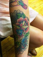 tattoos skull and roses
