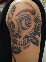 skull billy flip mccoy spike-o-matic tattoo 651 s.park st. madison wi. 53715 608-316-1000 50