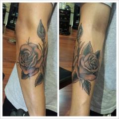 blackngrey rose