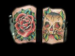 Tattoos Rose and Skull