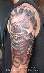 Aces and Eights Half Sleeve