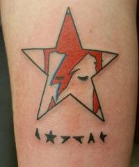 Bowie Tribute Tattoo
